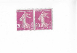 190 F Sans C Après 20 Tenant à Normal Paire Horizontale Sans Signature ROTY - Unused Stamps