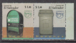 2011 El Salvador Upaep Mailboxes Complete Pair MNH - El Salvador