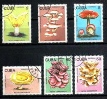 Cuba 1983 Champignons (12) Yvert N° 2907 à 2912 Oblitérés Used - Gebruikt