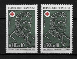 Année 1972 : Y. & T. N° 1735 ** Fond Vert Et Fond Fond Vert Noir Entre Les 2 Timbres Ex 3 - Neufs