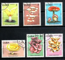 Champignons Cuba 1983 (12) Yvert N° 2907 à 2912 Oblitérés Used - Funghi