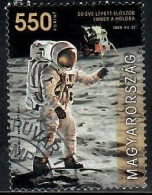 Hungary, 2019, Used, 50th Anniversary Of The Moon Landing Mi. Nr.6057, Stamp From The Block - Oblitérés