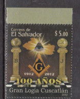 2012 El Salvador Masonic Lodge Freemasonry Complete Set Of 1 MNH - Salvador