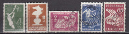 Bulgaria 1947 - Balkan Games, Mi-Nr. 606/10, Used - Gebraucht