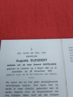 Doodsprentje Augusta Elegeert / Lokeren 4/3/1887 - 8/11/1976 ( Honoré Gistelinck ) - Religion &  Esoterik
