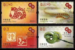 (453) Hong Kong  New Year / Fauna / Animals / Reptiles / Snakes / 2013. ** / Mnh  Michel 1789-92 - Andere & Zonder Classificatie