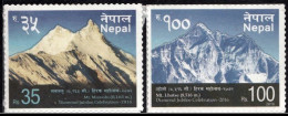 (175) Nepal  2016 / Landscapes / Mountains / Paysages / Berge ** / Mnh  Michel 1245-46 - Népal