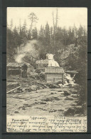 FINNLAND Finland O 1904 PAANAJÄRVI Mäntykoski Water Fall Domestic Post Card - Finland