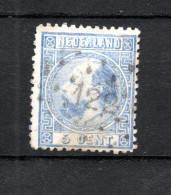 Nederland 1867 Zegel 7 Wilhelm III Met Puntstempel 122 (Winschoten) - Usati