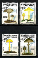 Champignons Mali 1985 (17) Yvert N° 515 à 518 Oblitérés Used - Hongos