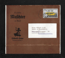 1952 HEIMAT BASEL ► Dekoratives Zeitungsband "Läckerli-Huus" E Siesses Muschter Us Basel Nach Döttingen - Covers & Documents