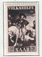 SARRE - Au Profit Des Oeuvres Populaires, St-Martin Partageant Son Manteau, Van Dyck - Y&T N° 300 - 1951 - MH - Unused Stamps