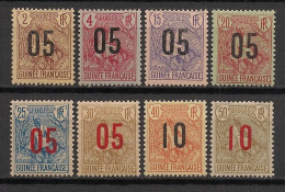 GUINEE - 1912 - N°YT. 55 à 62 - Type Berger Pulas - Série Complète - Neuf Luxe ** / MNH / Postfrisch - Nuevos