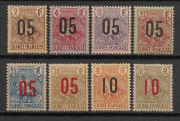 GUINEE - 1912 - N°YT. 55 à 62 - Type Berger Pulas - Série Complète - Neuf Luxe ** / MNH / Postfrisch - Ungebraucht