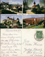 Ansichtskarte Mylau Mehrbildkarte Felsenschänke Panorama 1923/1922 - Mylau