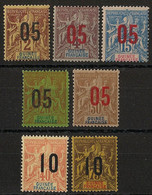 GUINEE - 1912 - N°YT. 48 à 54 - Type Groupe - Série Complète - Neuf Luxe ** / MNH / Postfrisch - Ungebraucht