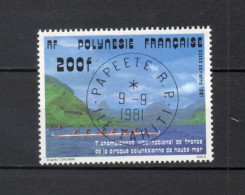 POLYNESIE  PA  N°  162   OBLITERE   COTE  5.40€    SPORT PIROGUE BATEAUX - Used Stamps