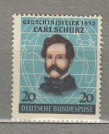 DEUTSCHLAND GERMANY 1952 MNH(**) Mi 155 CV 20EUR #33851 - Ungebraucht