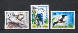 POLYNESIE    N°  156 à 158   OBLITERES   COTE  4.00€    OISEAUX ANIMAUX FAUNE - Usati