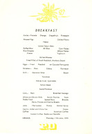 SS Orsova Orient Line Ship 1970 Menu - Menus