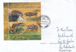 Kyrgyzstan 2024 Bishkek Central Asiatic Frog Rana Asiatica Desert Monitor Varanus Griseus Reptile Cover - Frösche