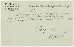 Firma Briefkaart Oosterwolde 1914 - Schoen- Zadelmakerij - Non Classificati