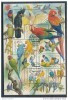 2004 : BF 18 ** Faune - Oiseaux D'élevage Perroquets Et Perruches - Hojas Bloque