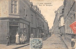 CPA 80 AMIENS / RUE DU HOCQUET / Cliché Rare - Amiens