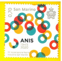 SAN MARINO 2020 New Stamp 75° ANN. ASSOCIAZIONE NAZIONALE INDUSTRIA - Ungebraucht