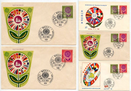 Germany, West 1964 5 FDCs Scott 897-898 Europa - 1961-1970