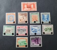 Niue 1967 Landscapes MNH Overprints - Niue