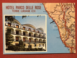 Cartolina - Hotel Parco Delle Rose - Terme Luigiane ( Cosenza ) - 1970 Ca. - Cosenza