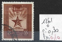 ROUMANIE 1261 Oblitéré Côte Côte 0.30 € - Used Stamps