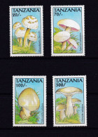 TANZANIE 1993 TIMBRE N°1184/87 NEUF** CHAMPIGNONS - Tansania (1964-...)