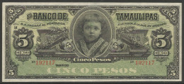 Billet De 1902/14 ( Mexique / Tamaulipas 5 Pesos ) - Mexiko