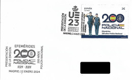 SPAIN. POSTMARK. 200th ANNIV. NATIONAL POLICE. 2024 - Other & Unclassified