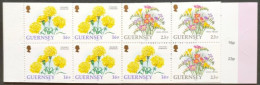 GUERNESEY / YT Carnet C569 A / FLORE - FLEUR - OEILLET JAUNE - FREESIAS / NEUF ** / MNH - Autres & Non Classés