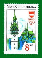 ** 9 Czech Republic St Peter Church In Brno Brünn 1993 - Churches & Cathedrals