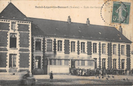 CPA 80 SAINT LEGER LES DOMART / ECOLE DES GARCONS - Sonstige & Ohne Zuordnung