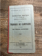 Livret Travaux De Campagne Pour Les Troupes 1915 - 1914-18
