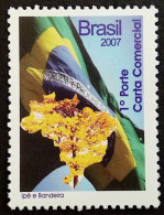 C 2720 Brazil Depersonalized Stamp Tourism Flag Map 2007 Printed Vertical - Sellos Personalizados