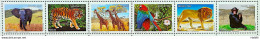 C 2712 Brazil Stamp Zoo Giraffe Elephant Lion Monkey Macaw Tiger Fauna Africa 2007 Complete Series Setenant - Neufs