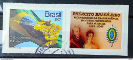 C 2677 Brazil Personalized Stamp Ipe Flag Brazilian Military Army 2007 Circulated 2 - Gepersonaliseerde Postzegels