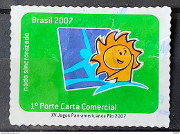 C 2674 Brazil Stamp XV Pan American Games Rio De Janeiro Swimming 2007 Circulated 1 - Usados