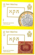 SAN MARINO 2020 New Stamps Museo Del Francobollo E Della Moneta N.2 Valori - Ungebraucht