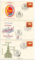 Germany, West 1964 3 FDCs Scott 900 Royal Prussian Upper Chamber Of Accounts 250th Anniversary - 1961-1970