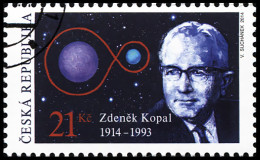 CZECH REPUBLIC - 2014 - STAMP CTO - Prof. RNDr. Zdeněk Kopal (1914-1993) - Ungebraucht
