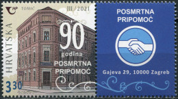 CROATIA - 2021 - BLOCK MNH ** - 90th Anniversary Of Posthumous Aid Association - Croazia