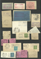 ESTONIA Estland Before WWII - Small Lot Cancels & Registration Cachets On Cover Out Cuts - Estonie