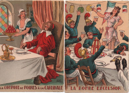 Recettes De Cuisine - Illustrateur  Jean PARIS - 2 Cartes  Ed - Barré Dayez -série 1420/ H - Y -   CP SM - Recettes (cuisine)